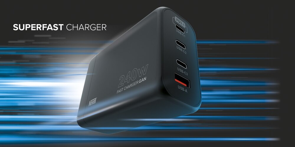 Baner Newell GaN 240 W superfast charger