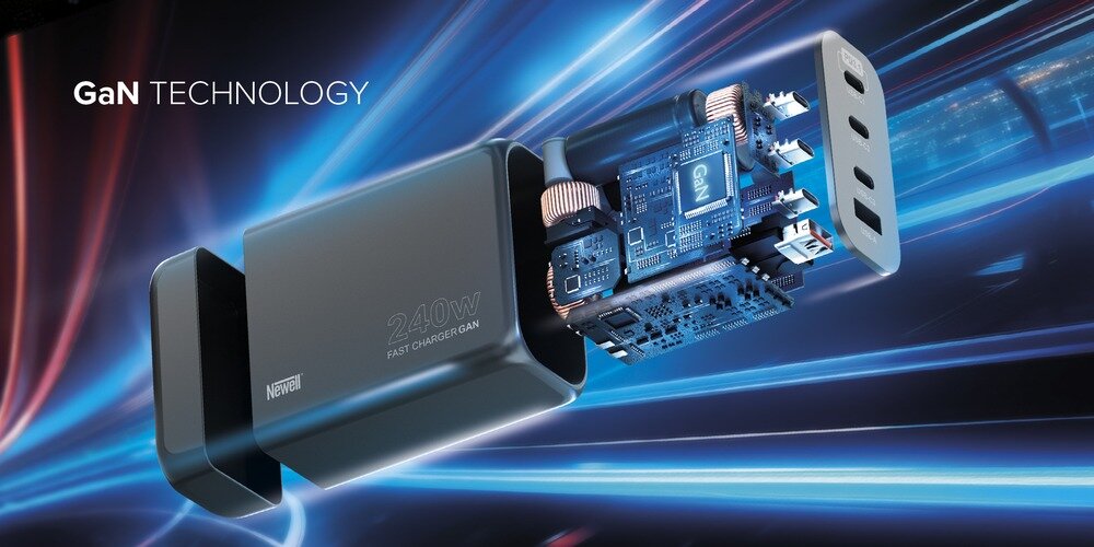 Newell GaN 240 W grafika przedstawiająca budowę wewnętrzną