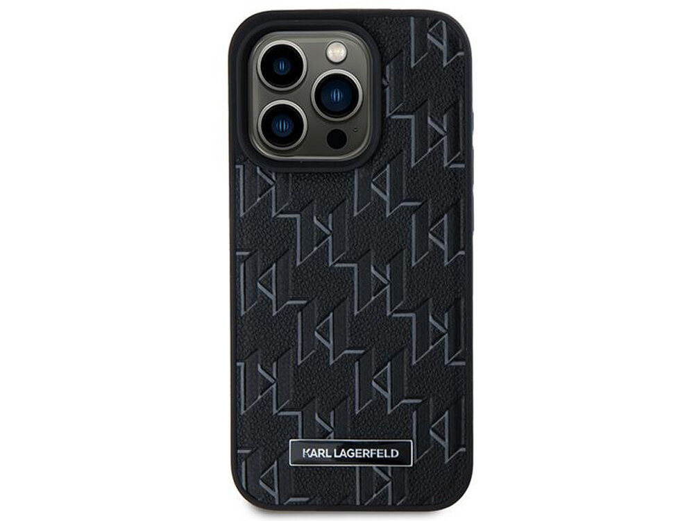 KARL LAGERFELD Leather Monogram Metal Logo termoplastycznego poliuretanu (TPU), poliwęglanu (PC) skóry ekologicznej trwałość i ochronę Absorbuje wstrząsy