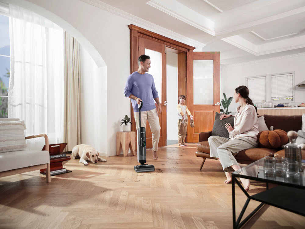 Odkurzacz piorący TINECO Floor One S6 Flashdry Pet technologia MHCBS stały przepływ czystej wody prędkość świeżość gotowość