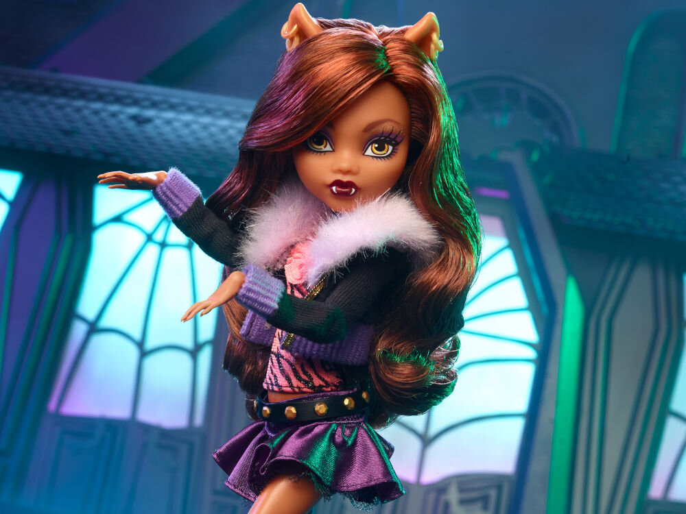 Lalka MONSTER HIGH Clawdeen Wolf HGC30 zwierzątko strój