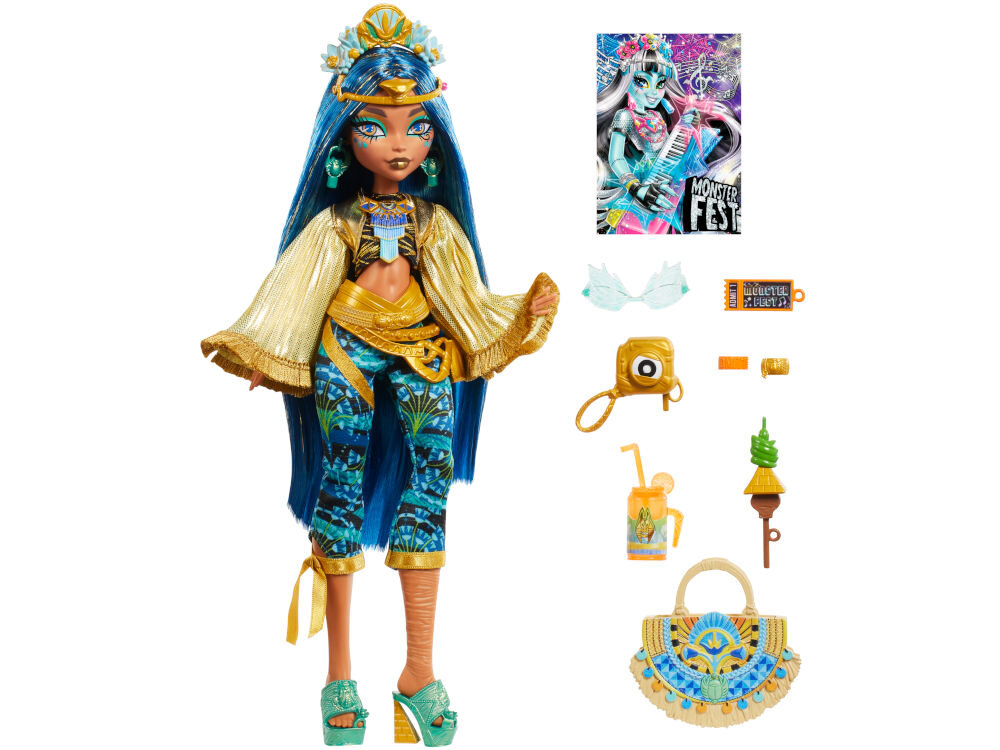 Lalka MONSTER HIGH Fest Cleo De Nile HXH81 elementy zestaw