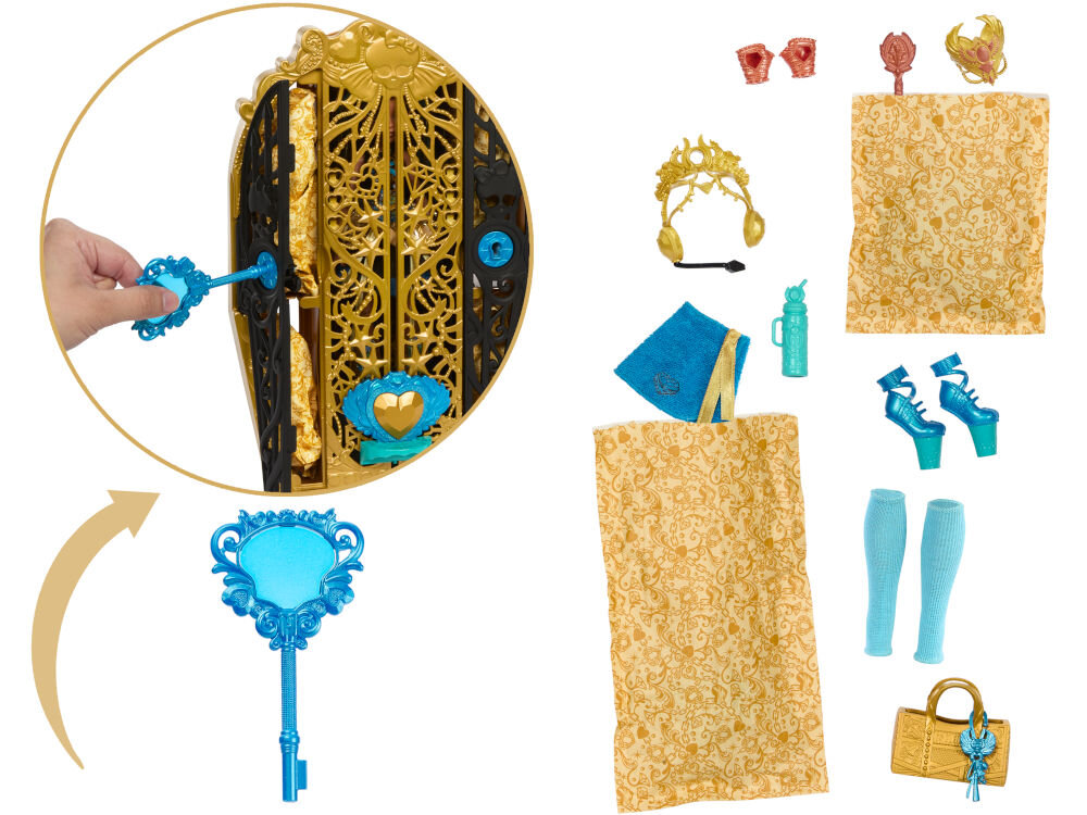 Lalka MONSTER HIGH Straszysekrety Cleo De Nile HXH86 zwierzątko strój