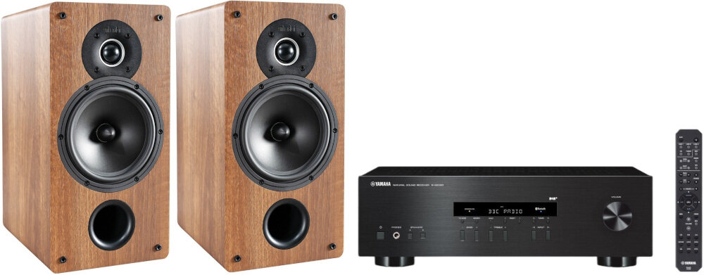 Zestaw Stereo YAMAHA R-S202D + INDIANA LINE Tesi 261 - moc 200 W