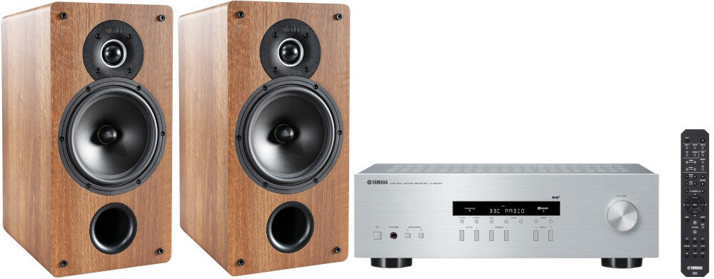 Zestaw Stereo YAMAHA R-S202D + INDIANA LINE Tesi 261 - moc 200 W