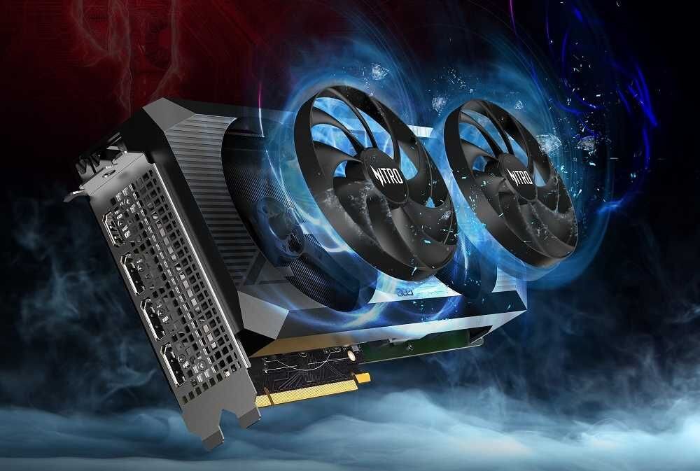 Karta graficzna ACER Nitro Radeon RX 7700 XT OC 16GB - Dwupierścieniowy wentylator osiowy
