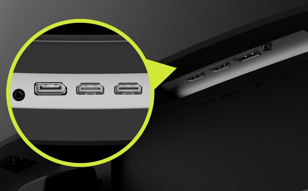 Monitor MSI MAG 32CQ6F 31.5 2560x1440px 180Hz 0.5 ms [GTG] Curved porty złącza podłączenie