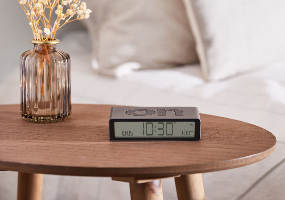 Budzik LEXON Flip Classic sterowanie ruch, ko