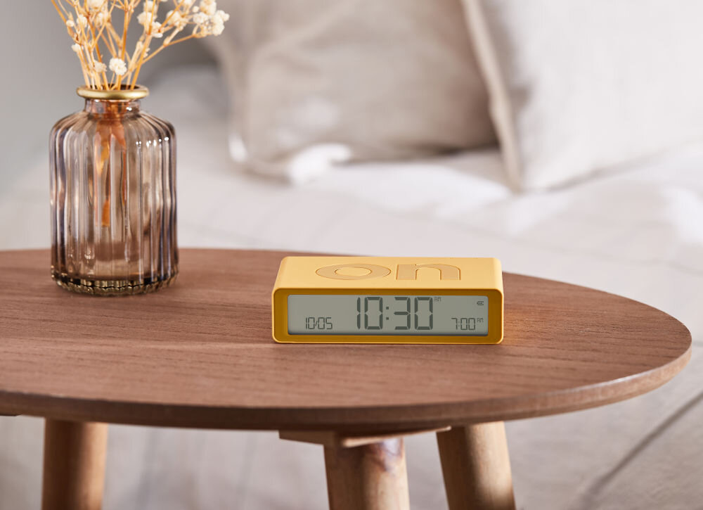 Budzik LEXON Flip Classic sterowanie ruch, ko