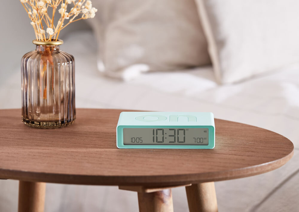 Budzik LEXON Flip Classic sterowanie ruch, ko