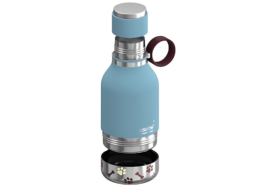 Butelka ASOBU AS-SDB1 0.975 l Niebieski Antypoślizgowa podstawa miski wymiary poręczna i łatwa do przenoszenia ułatwienie transport