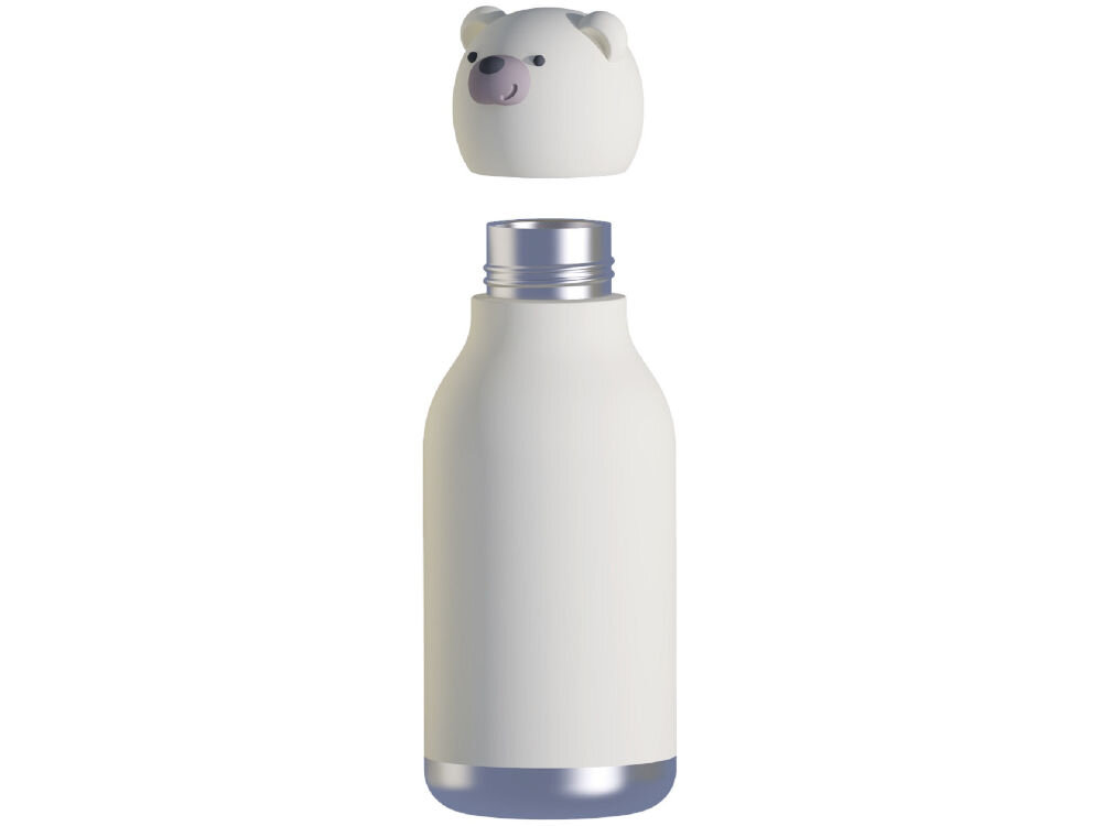 Butelka termiczna ASOBU Bestie Bottle Bear Biały wysoka jakość stali nierdzewnej materiały wolne od BPA bezpieczeństwo użytkowania solidna konstrukcja odporna na uszkodzenia zewnętrzne pokrycie typu Soft Touch starannie dobrane materiały spełnia swoje funkcje łatwa w czyszczeniu