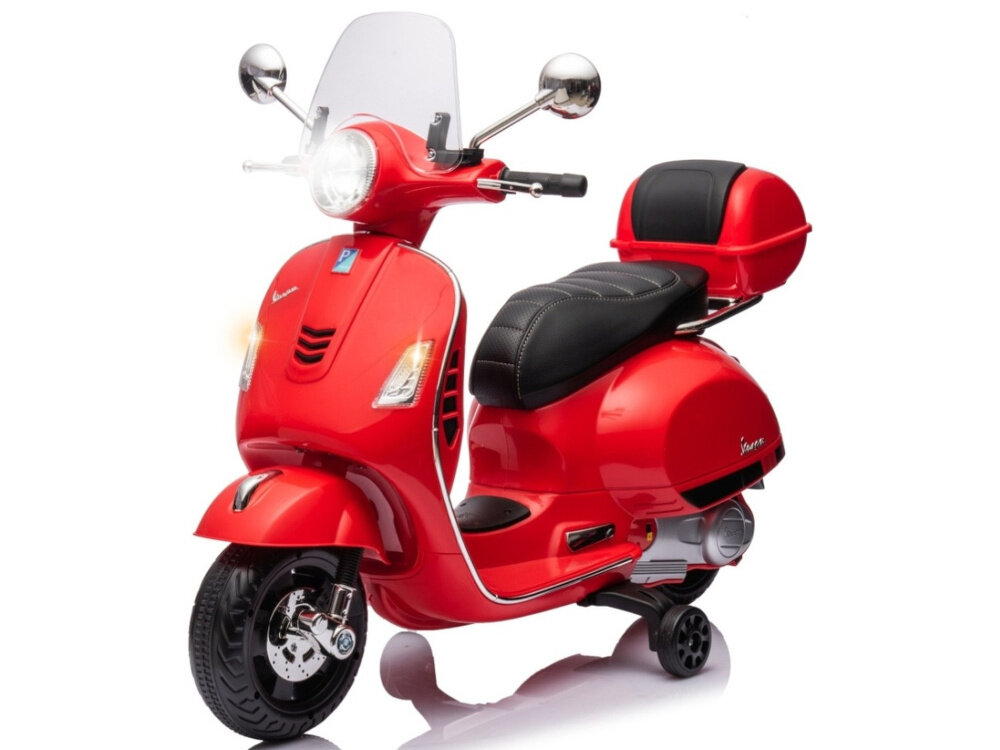 Motorek elektryczny MILLY MALLY Vespa GTS Super Czerwony oryginalny bezpieczny funkcjonalny rozwoj marzenie zabawa