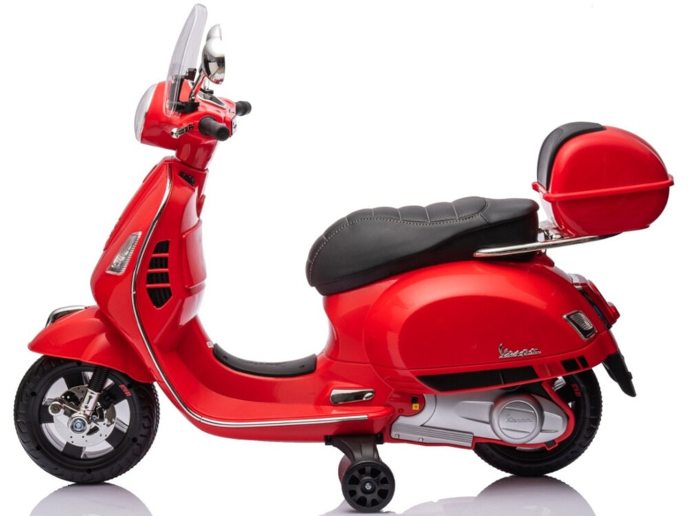 Motorek elektryczny MILLY MALLY Vespa GTS Super Czerwony ekscytujaca podroz licencjonowany kultowy wyglad funkcjonalnosc dbalosc o detale wysokiej jakosci materialy realistyczne detale zaawansowane funkcje rozwijanie wyobrazni i umiejetnosci