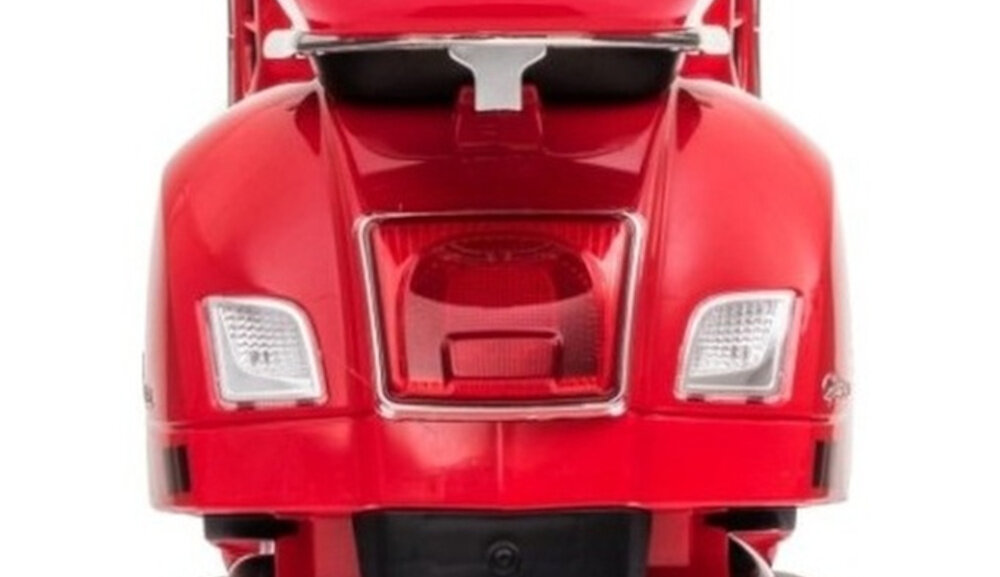 Motorek elektryczny MILLY MALLY Vespa GTS Super Czerwony bezpieczenstwo jazdy przednie i tylne oswietlenie LED bezpieczne korzystanie