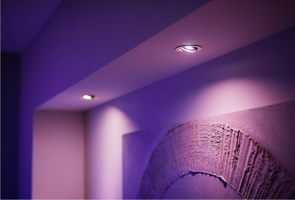 Inteligentna żarówka PHILIPS HUE White and color Ambiance GU10 2 szt. 16 milionow kolorow swiatla wyjatkowa atmosfera dostosowane swiatlo pelna swoboda