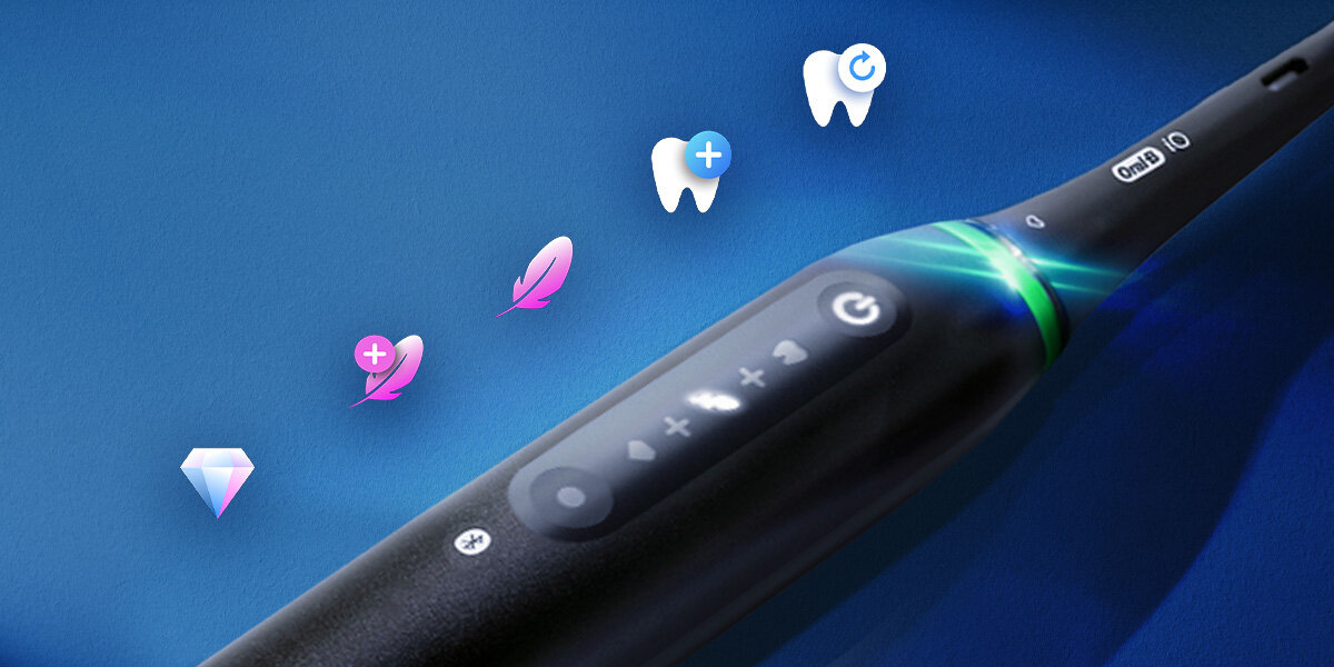 Szczoteczka magnetyczna ORAL-B iO 5 Czarny zdjęcie lifestyle 5 trybów 2-minutowy timer 