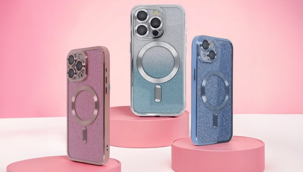 Etui TECTO SHIELD SparkleFlex Mag kompatybilnosc magsafe pierscien ladowanie
