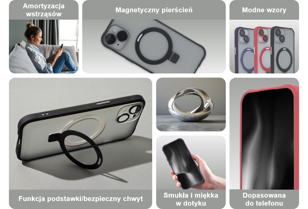 Etui TECTO SHIELD Shield Ring Secure Mag ochrona zarysowania uderzenia dzialanie