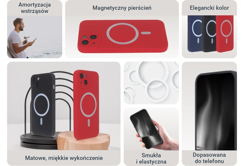 Etui TECTO SHIELD Silicon Soft Mag ochrona zarysowania uderzenia dzialanie
