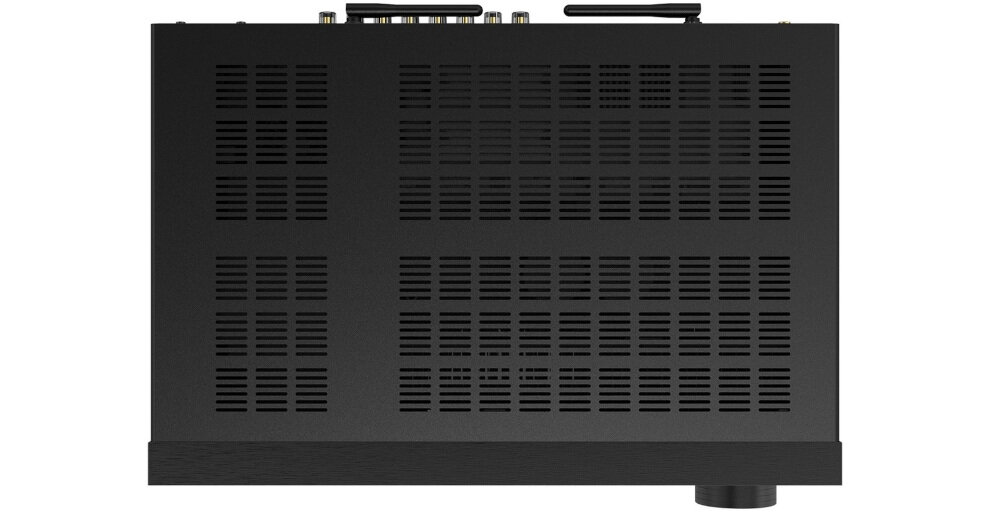 Amplituner Stereo ONKYO TX-8470 - Dźwięk pod Twoją kontrolą, amplituner z boku na białym tle