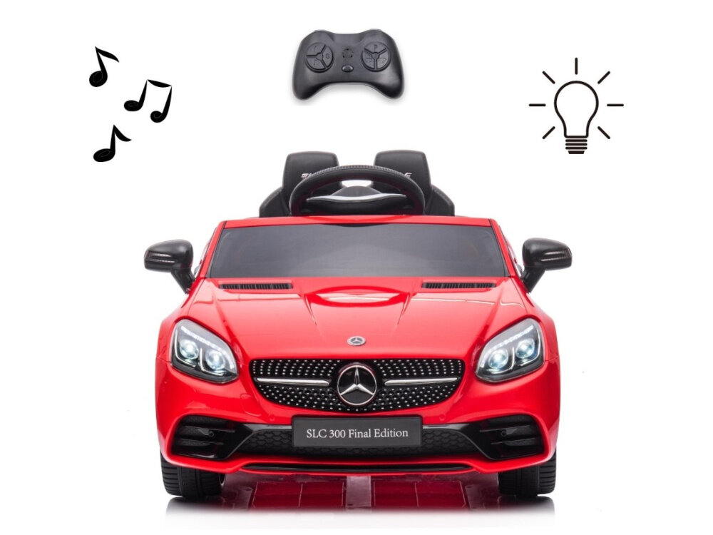 Samochód dla dziecka MILLY MALLY Mercedes-Benz SLC Czerwony radosc zabawa interaktywna zabawka