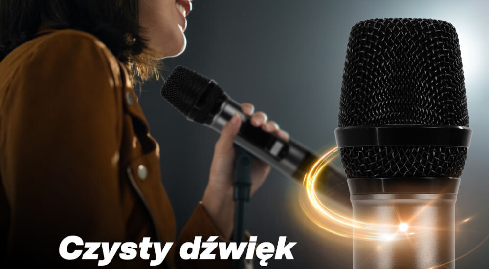 Power audio MUSICMATE MM-SC600 SonicPulse dostarczany w wytrzymałej aluminiowej walizce dwa mikrofony bezprzewodowe ze wbudowaną baterią słuchawki jack 3,5 mm kabel aux jack 3,5 mm / jack 3,5 mm kabel USB-A / USB-C kabel OTG lightning / USB-C
pasek na ramię