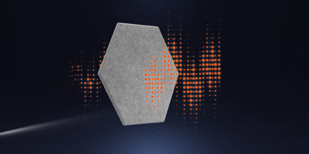 Panel akustyczny MUSICMATE MM-Hex redukcja echa pogłosu