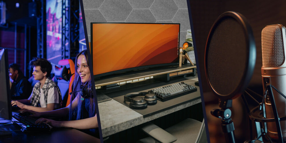 Panel akustyczny MUSICMATE MM-Hex pochłanianie wysokich częstotliwości