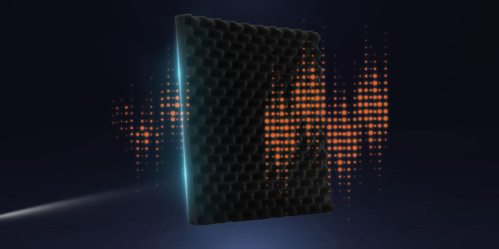 Panel akustyczny MUSICMATE MM-Wave Mat redukcja echa pogłosu