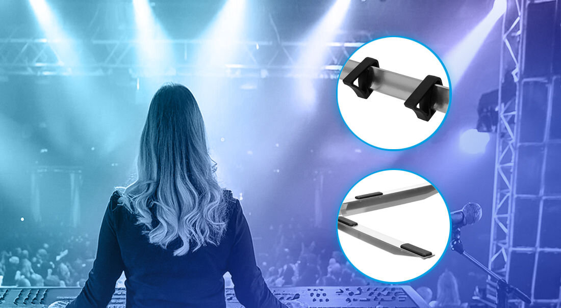 Statyw klawiszowy MUSICMATE MM-A10-S udźwig 80 kg kanał na przewody