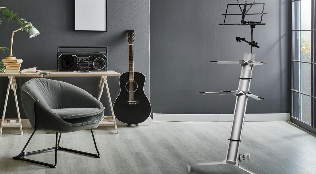 Statyw klawiszowy MUSICMATE MM-A10-S estetyczny profesjonalny