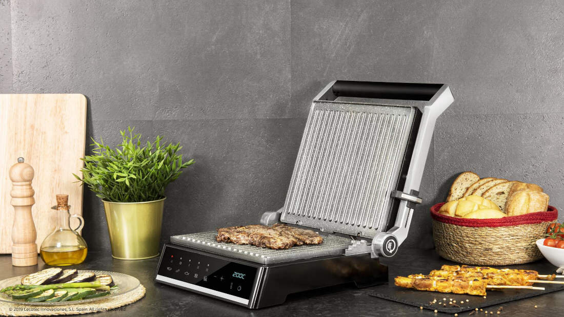 Grill elektryczny CECOTEC Rock'nGrill 2000 Smart Czarny duża moc grillowanie