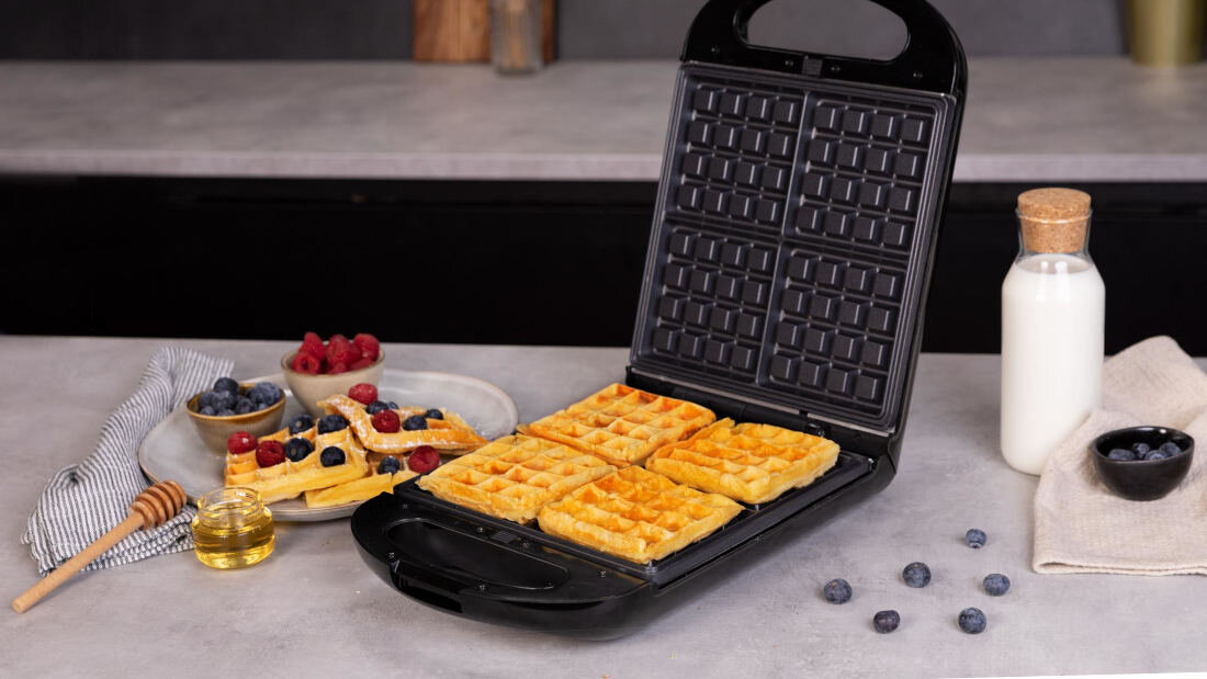 Opiekacz do kanapek CECOTEC Rock'nToast Family 3in1 Czarny 4 tosty gofry