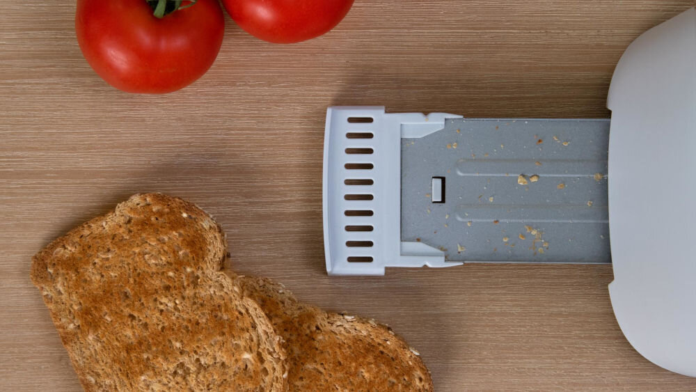 Toster CECOTEC Toast&Taste 9000 Double Biały proste utrzymanie w czystości wyjmowana taca na okruchy szybkie i łatwe usunięcie okruchów ułatwienie codziennego użytkowania zachowanie efektywności hihieniczny estetyczny