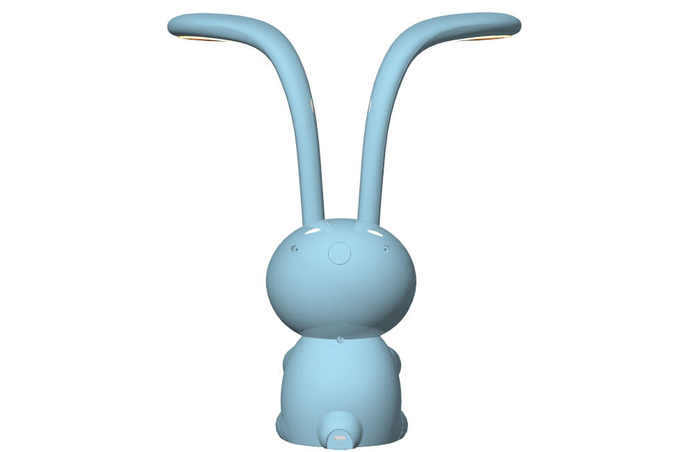 Lampka nocna LED MAXCOM Charlie ML4910 Niebieski, oszczędności, prąd, rachunki, Lampka stoi pionowo pokazany tył lampki