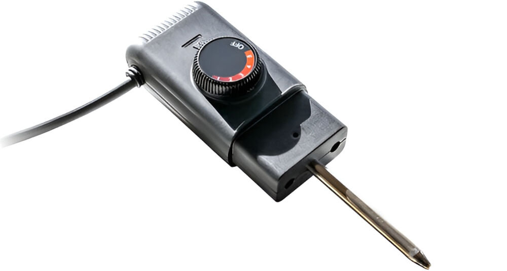 Grill elektryczny UNOLD 58585 Jimmy pilot czarny pokrętło przewód białe tło (84 x 64,2 x 93,5 cm) zadowoli każdego miłośnika grillowania na zewnątrz w ogrodzie na balkonie w pomieszczeniach przełączanie między grillowaniem stojącym a stołowym precyzyjna regulacja temperatury prawdziwa przyjemność