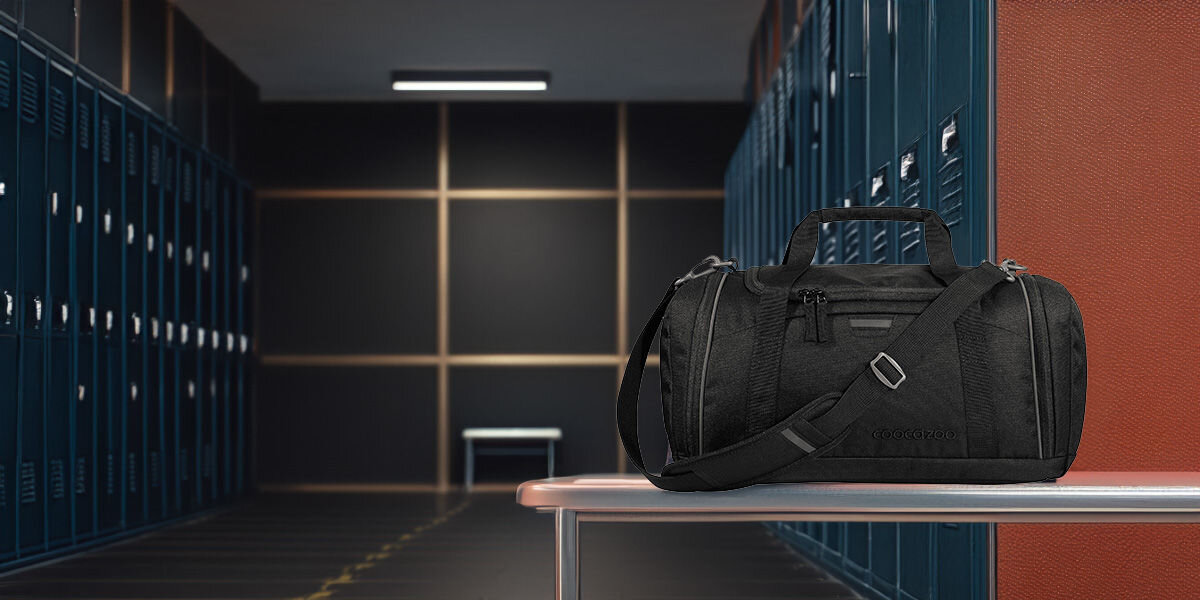 Torba sportowa COOCAZOO 2.0 Black Coal Czarny Stylowy design 100 % z recyklingu butelek PET