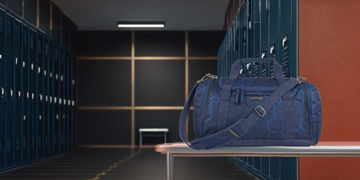 Torba sportowa COOCAZOO 2.0 Blue Motion Niebieski Stylowy design 100 % z recyklingu butelek PET