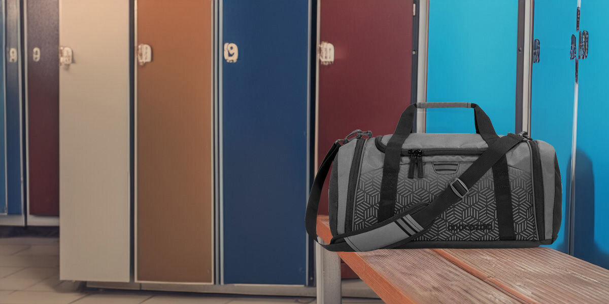 Torba sportowa COOCAZOO 2.0 Black Carbon Szary Odblaski dla bezpieczeństwa