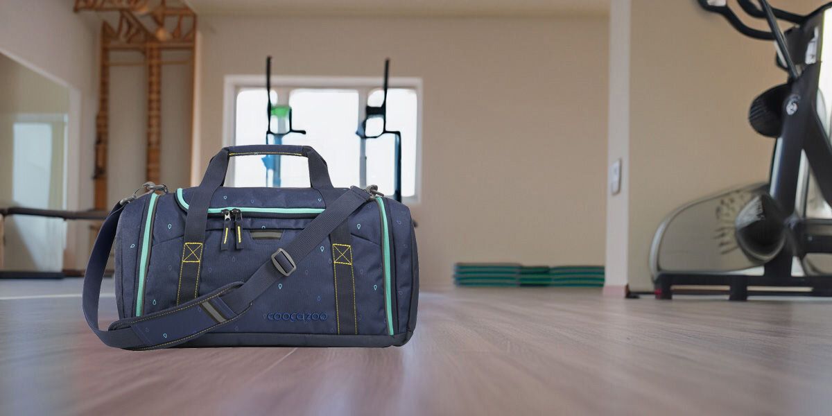 Torba sportowa COOCAZOO 2.0 Happy Raindrops Ciemnoniebieski Kompaktowa i pojemna torba sportowa