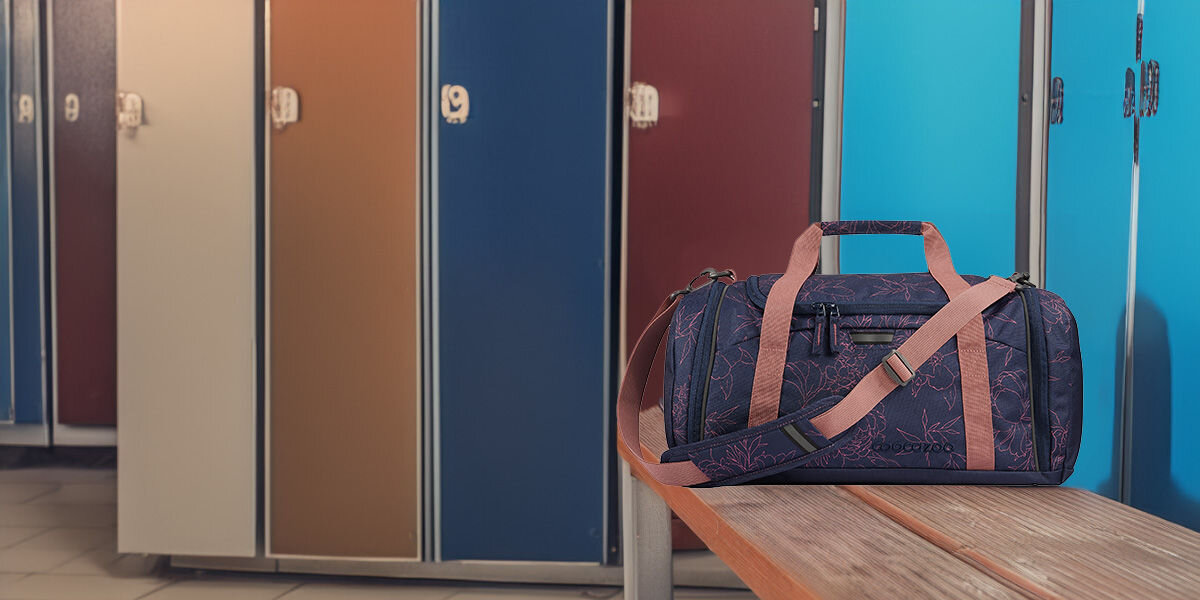 Torba sportowa COOCAZOO 2.0 Sweet Rose Fioletowo-różowy Odblaski dla bezpieczeństwa