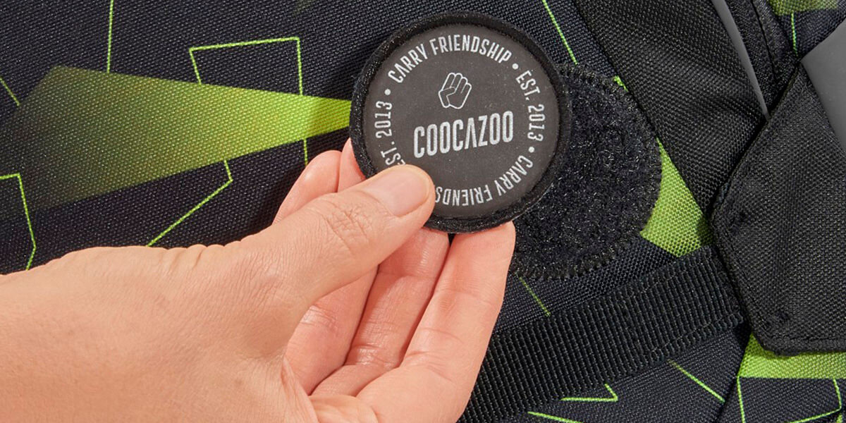 PLECAK COOCAZOO 2.0 JOKER LIME FLASH COLOUR UP wymienne rzepy i zawieszki