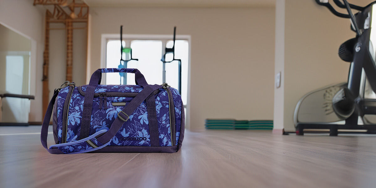 Torba sportowa COOCAZOO 2.0 Tropical Night Niebiesko-fioletowy Kompaktowa i pojemna torba sportowa