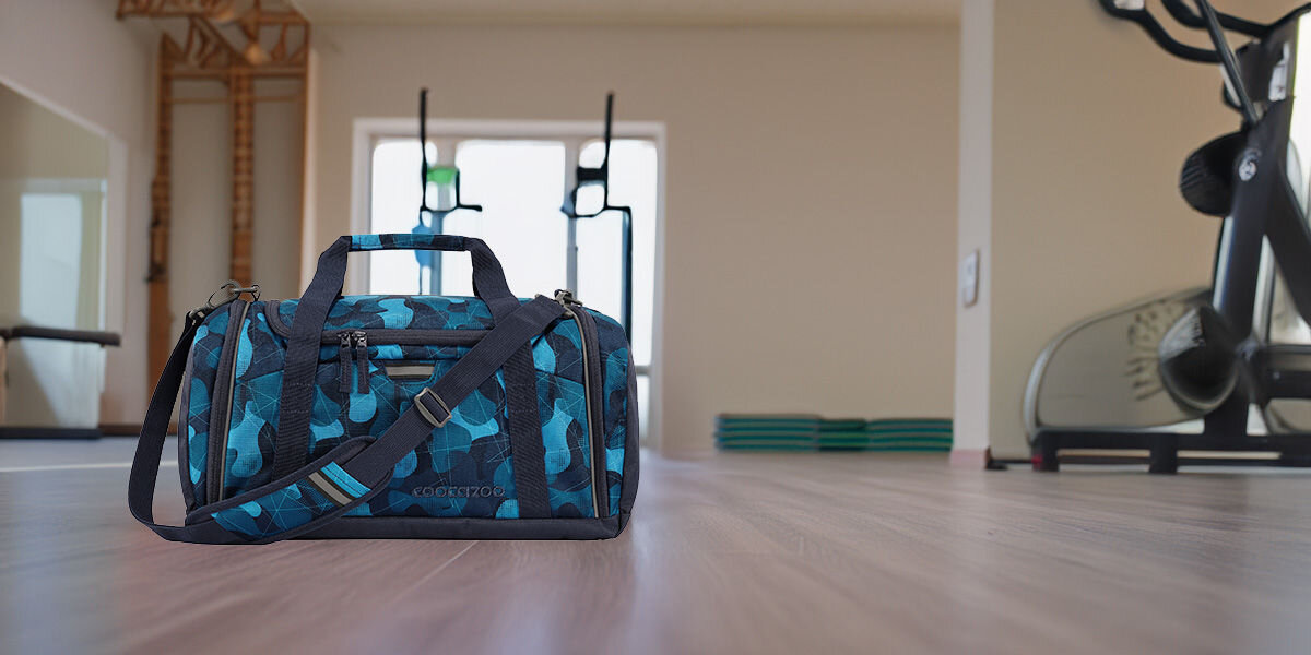 Torba sportowa COOCAZOO 2.0 Cloudy Camou Niebieski Kompaktowa i pojemna torba sportowa