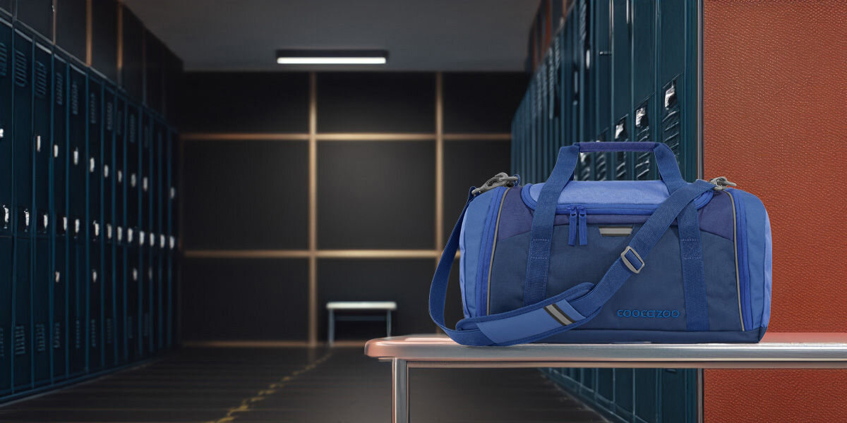 Torba sportowa COOCAZOO 2.0 Lava Lines Czarno-granatowy Stylowy design 100 % z recyklingu butelek PET