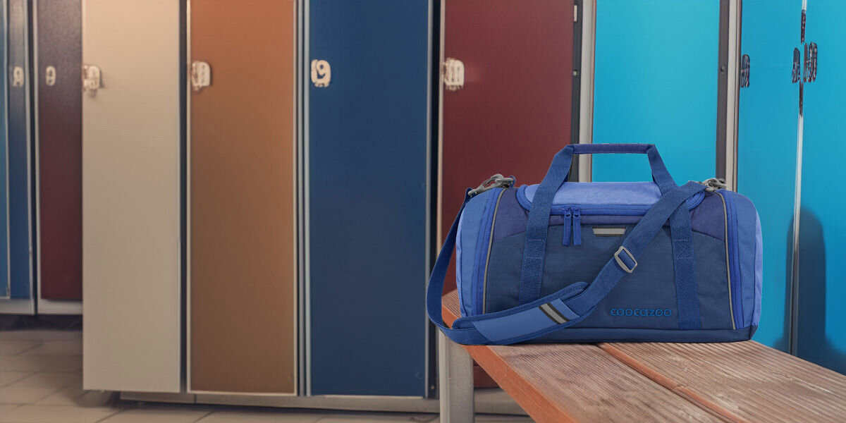 Torba sportowa COOCAZOO 2.0 Lava Lines Czarno-granatowy Odblaski dla bezpieczeństwa