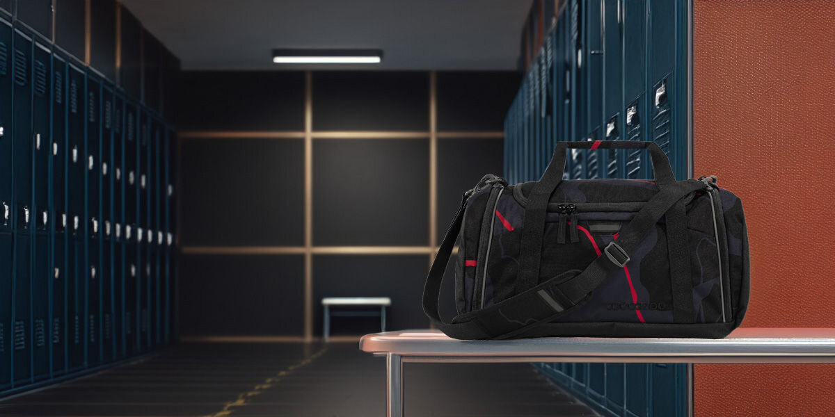 Torba sportowa COOCAZOO 2.0 Lava Lines Czarno-granatowy Stylowy design 100 % z recyklingu butelek PET