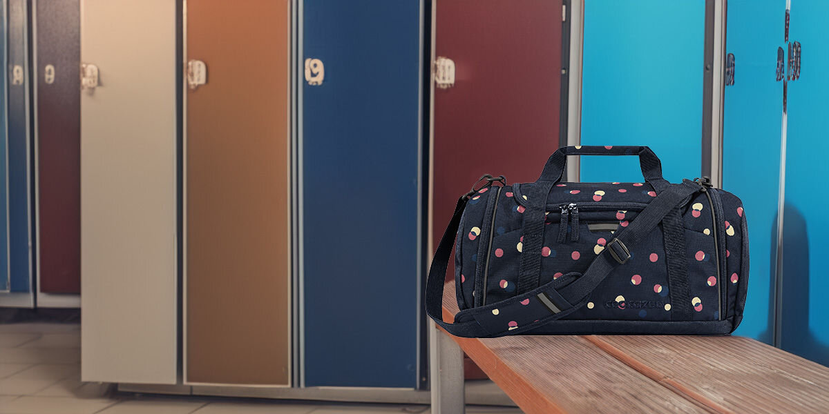 Torba sportowa COOCAZOO 2.0 Bubble Dreams Granatowy Odblaski dla bezpieczeństwa