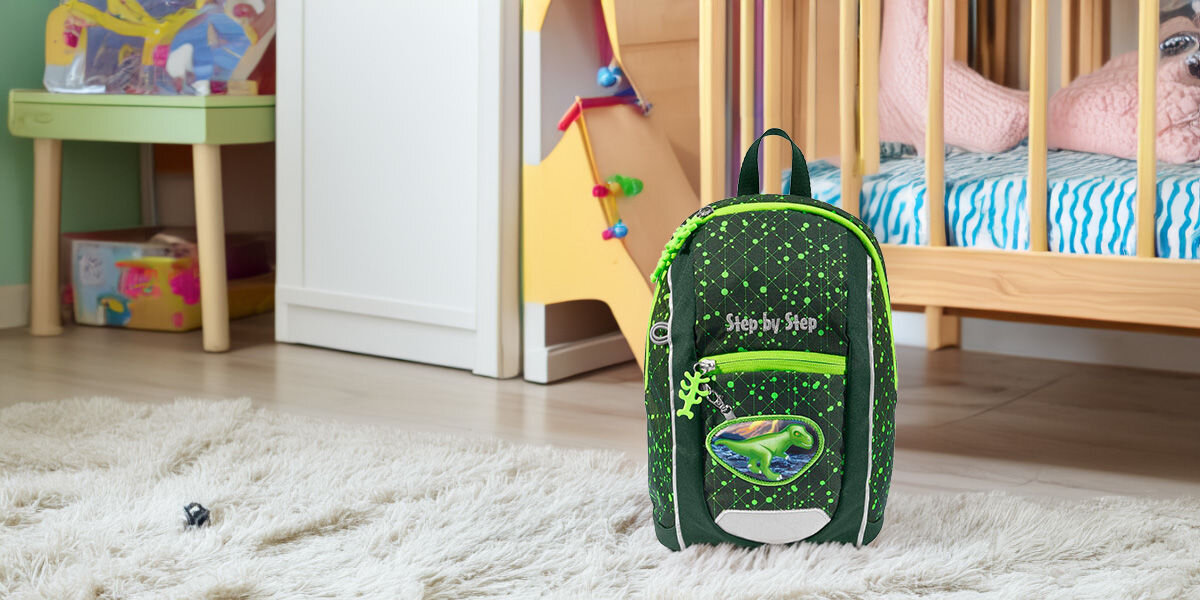 Plecak STEP BY STEP Junior Kiga Mini Dino Nilo Zielony Najlepszy towarzysz Twojego dziecka od najmłodszych lat